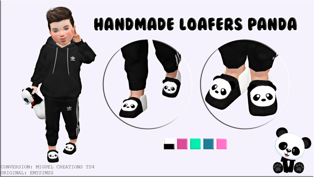 zapatos de panda para bebés