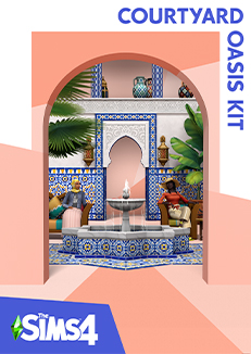 Resumen del kit Oasis del Patio de Los Sims 4 - Guías definitivas de Los Sims