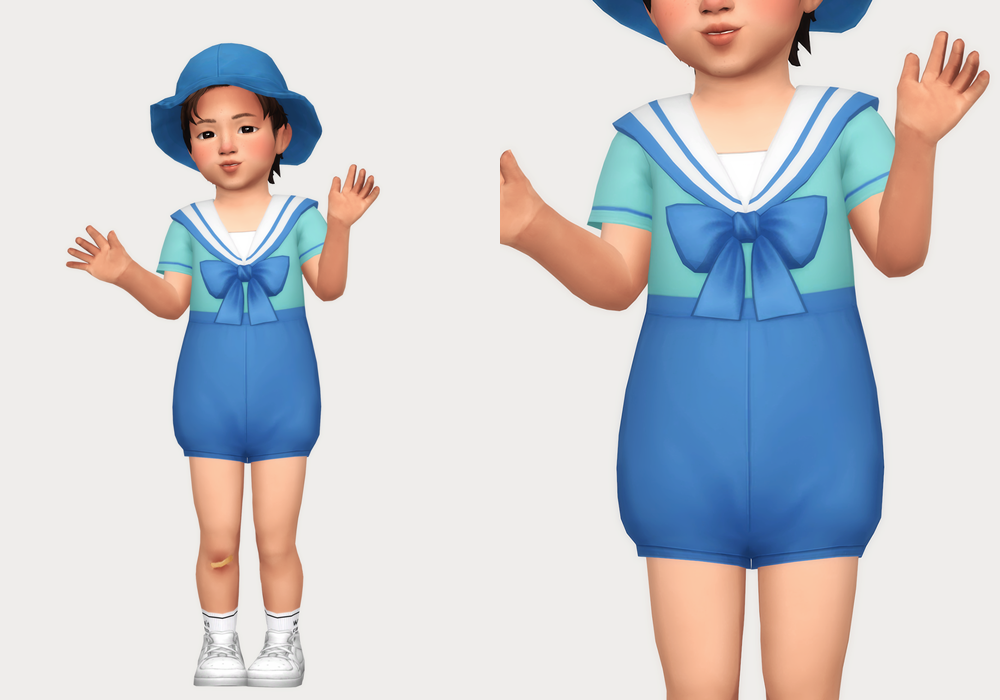 conjunto de marinero para niños pequeños
