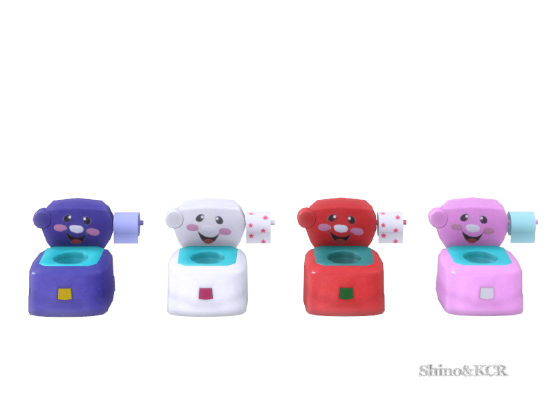 CUATRO ORINALES PARA NIÑOS PEQUEÑOS CON PAPEL HIGIÉNICO Y SONRISAS