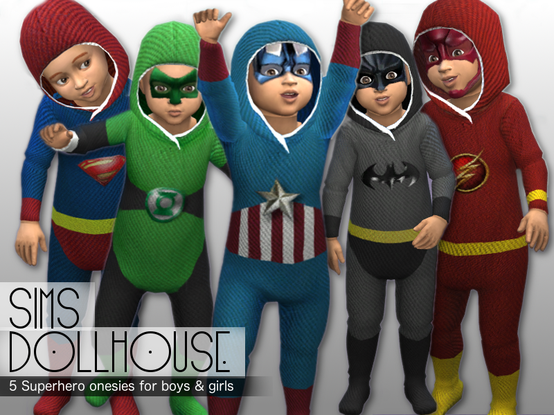 disfraz de superhéroe sims 4