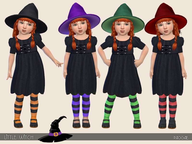 disfraz de bruja para niños pequeños