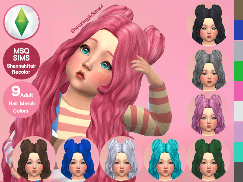 sims 4 curly toddler hair cc