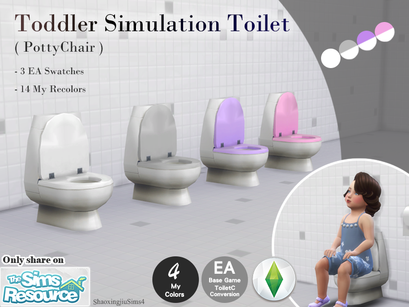 MOD DE INODORO DE SIMULACIÓN PARA NIÑOS PEQUEÑOS sims 4 muebles para niños pequeños