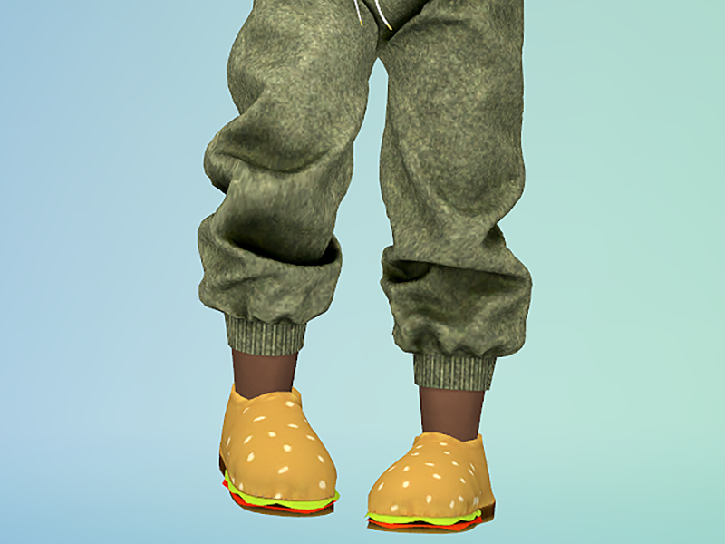 zapatillas de hamburguesa