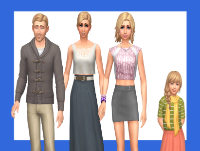 Una imagen de la casa de los Bjergsen que viven en Windenburg en Los Sims 4.
