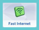 la imagen del rasgo de solar de internet rápido del juego base de Los Sims 4