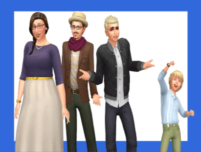 Una imagen de la casa de Munch que vive en Windenburg en Los Sims 4.