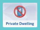 la imagen del rasgo de terreno de vivienda privada del juego Los Sims 4
