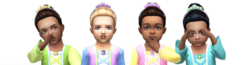 conjunto de disfraz de pequeña princesa