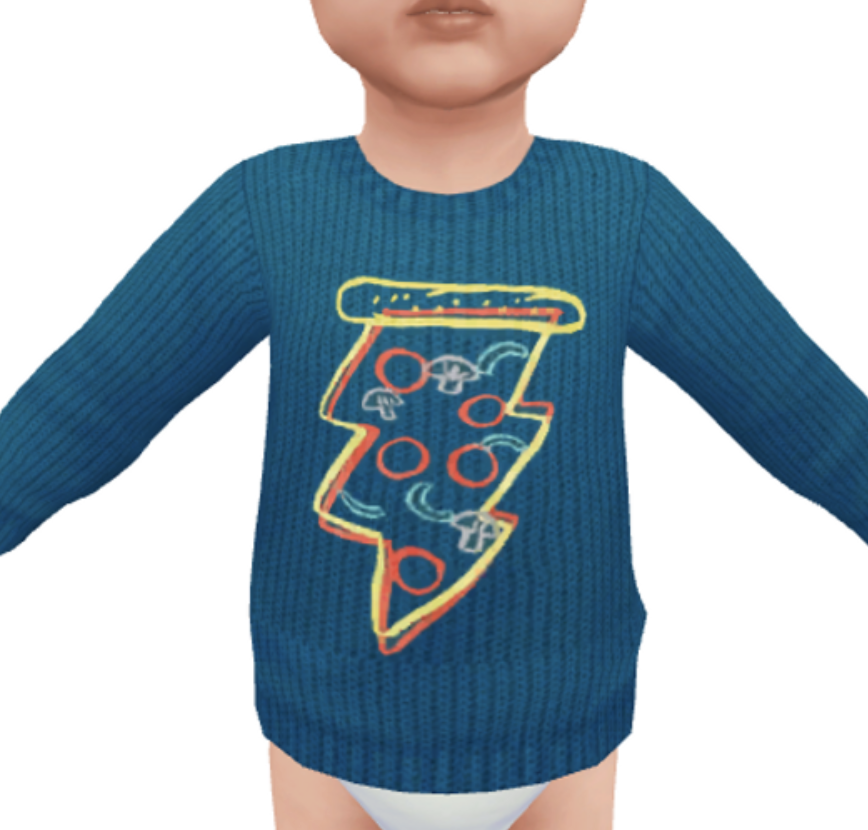 sudaderas de otoño para Sims 4 CC Toddler
