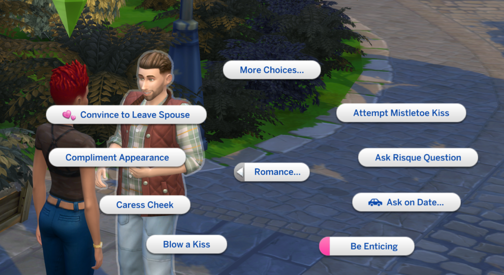 convencer a un cónyuge de que se vaya en Los Sims 4