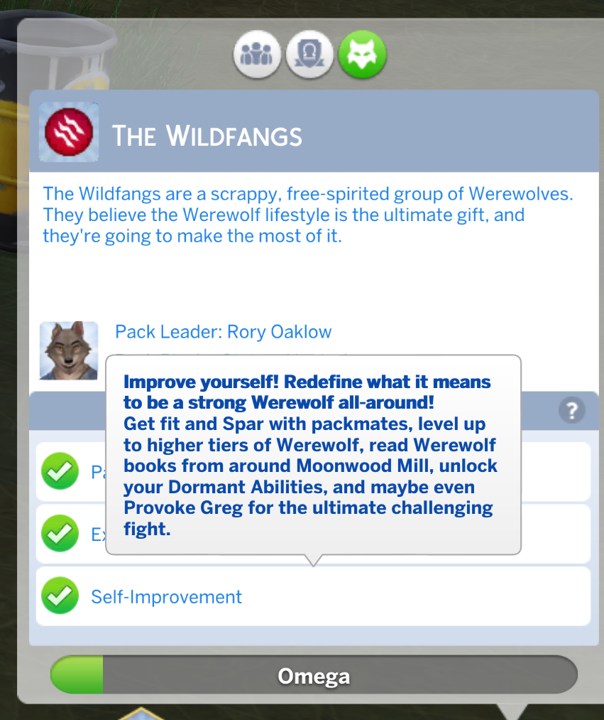 automejora en los Wildfangs