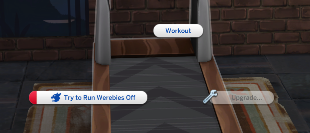 intentar eliminar los werebies corriendo