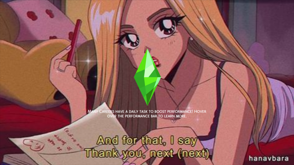 pantalla de anime Thank You, Next