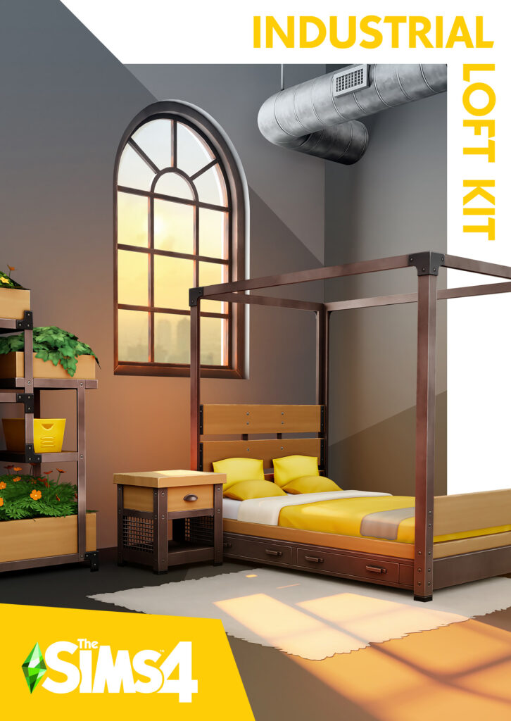 Resumen del Pack Industrial Loft de Los Sims 4