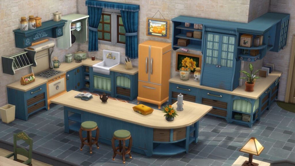 The Sims 4: Vista general de Country Kitchen Kit