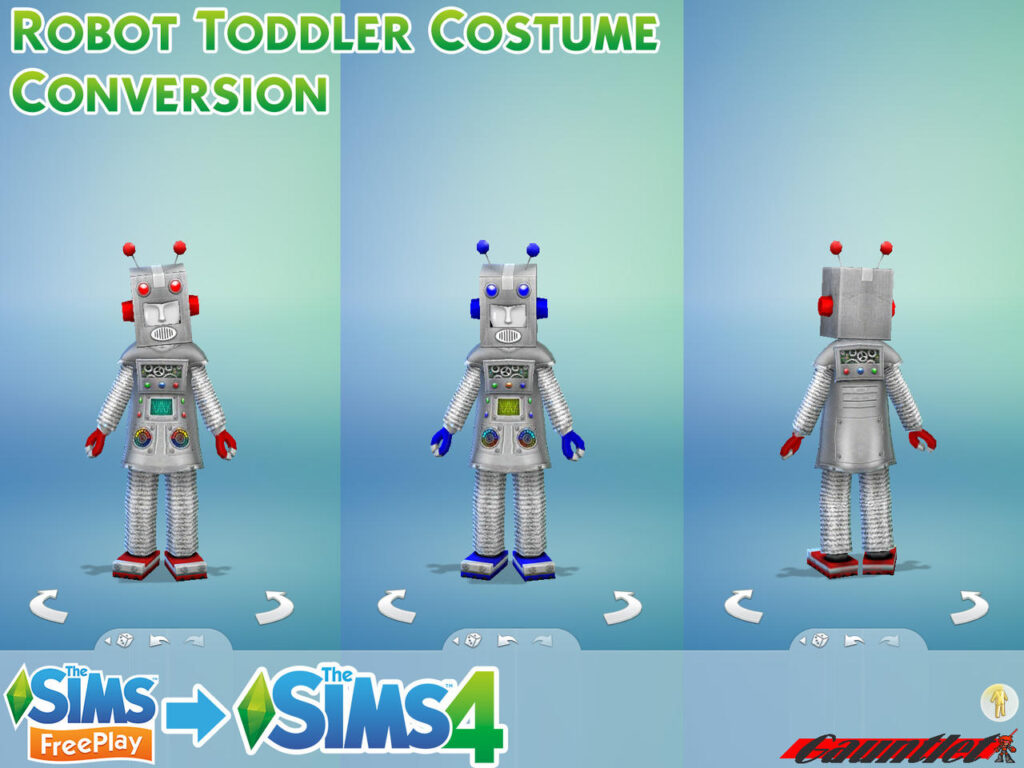 conversiones de robot sims freeplay