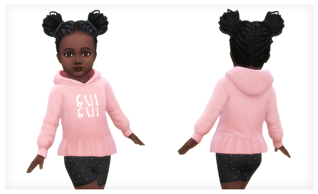 sudadera linda con volante
