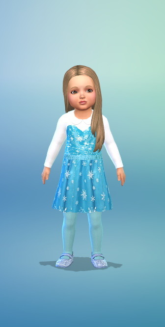 Vestido de Elsa para niños pequeños