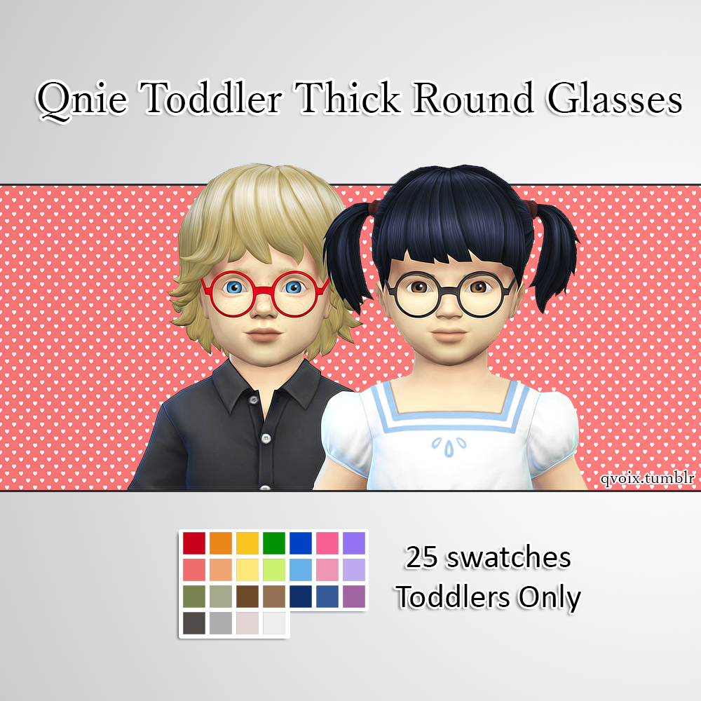 gafas redondas gruesas para sims