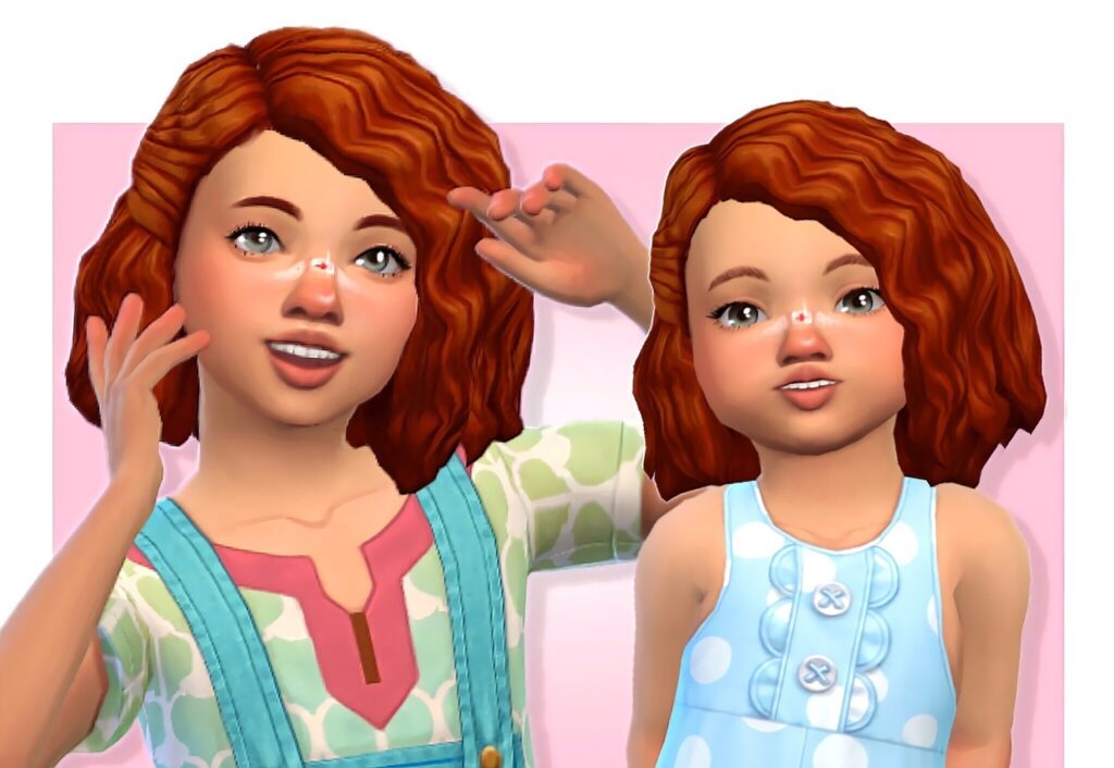 sims 4 curly toddler hair cc