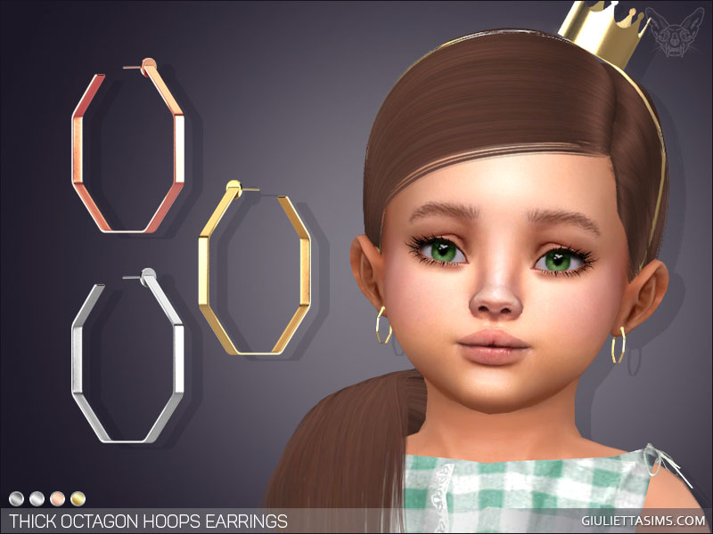 SIMS 4 TODDLER EARRING CC