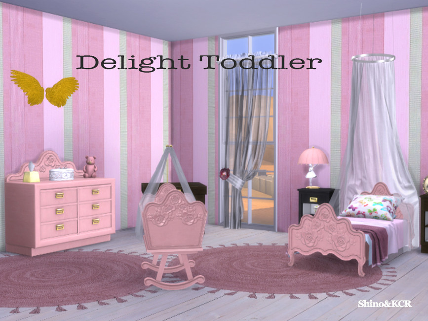 conjuntos de habitación para niños pequeños de sims 4 cc