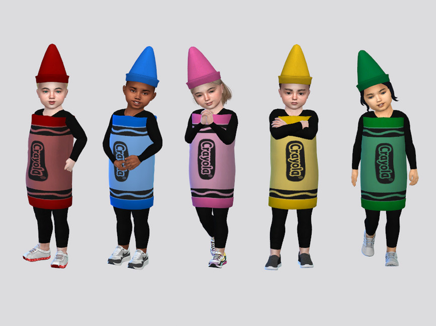 disfraces de niños en Los Sims 4 cc