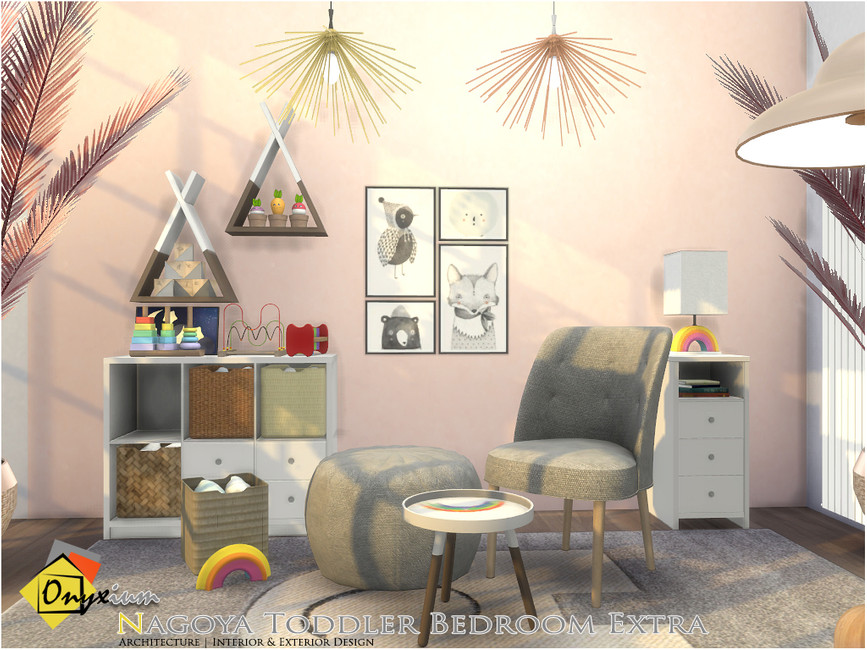 decoración de dormitorio animal y neutra