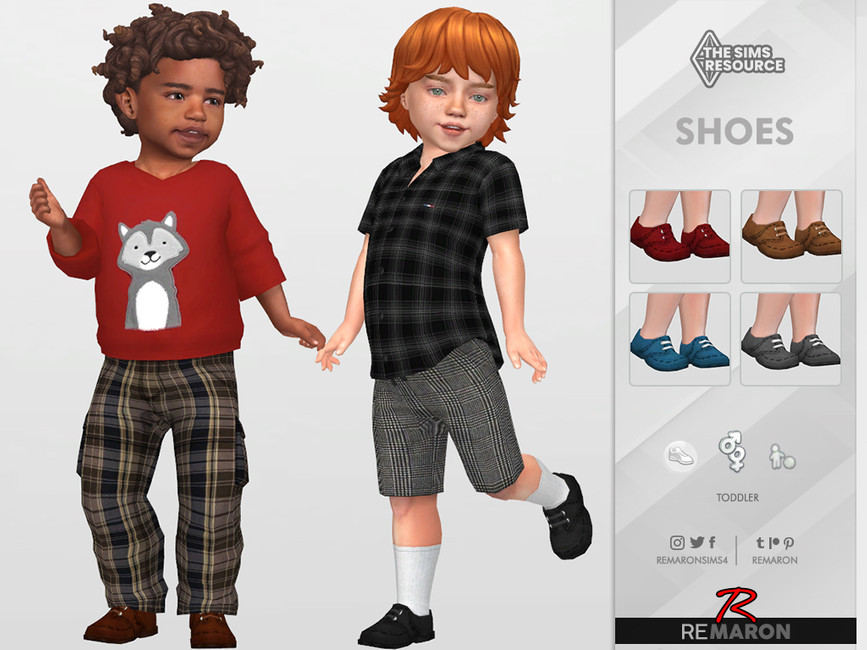 zapatos cc para niños pequeños en Los Sims 4