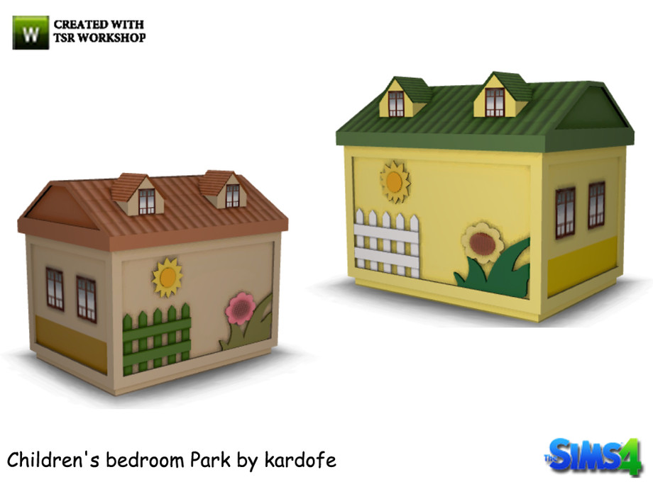 caja de juguetes con forma de casa para niños