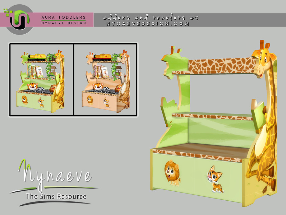 librero para niños pequeños con animales en él
